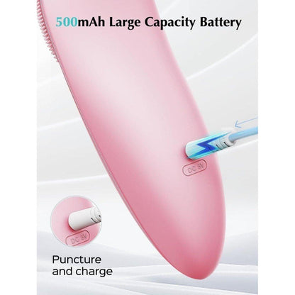 Waterproof Rechargeable Face Cleansing Brush with 4 Settings