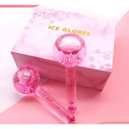 Cooling Face Massage Balls with Crystal Rollers