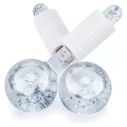 Cooling Face Massage Balls with Crystal Rollers