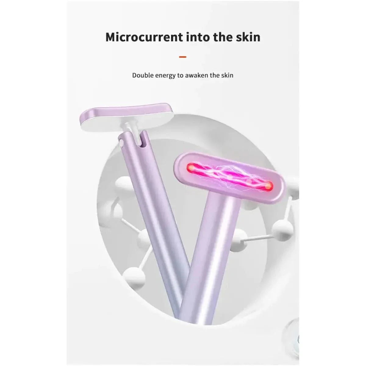 Anti Aging Face Massager with Red Light Treatment