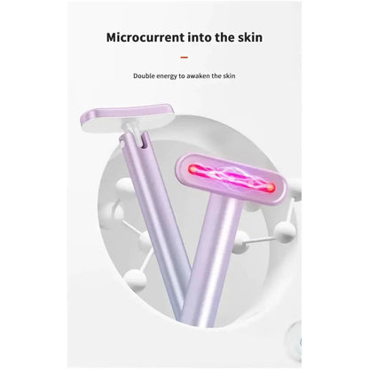 Anti Aging Face Massager with Red Light Treatment