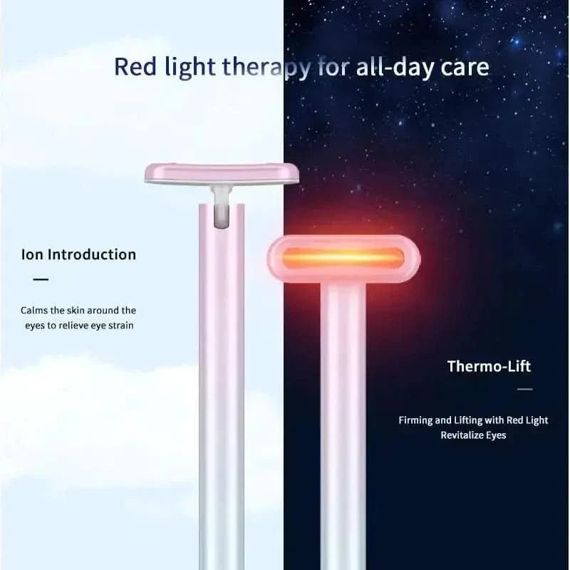 Anti Aging Face Massager with Red Light Treatment