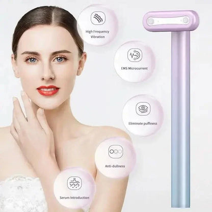 Anti Aging Face Massager with Red Light Treatment