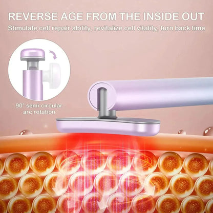 Anti Aging Face Massager with Red Light Treatment