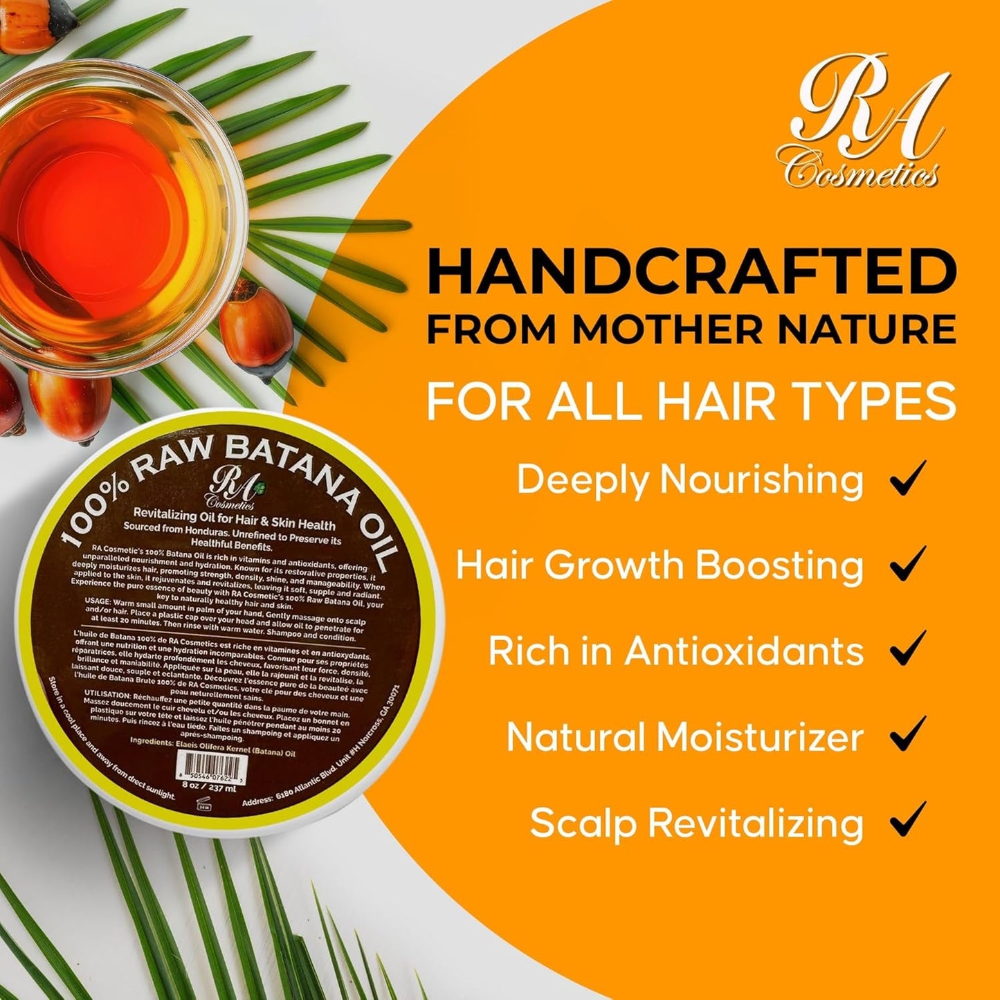 Nourishing Hair Oil 236ml - Strengthen and Revive