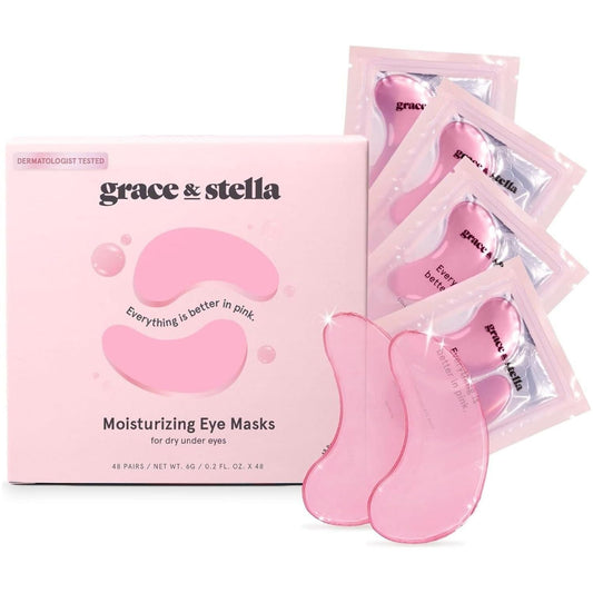 Pink Anti Puff Eye Masks - 48 Pairs - Mycosmeticslondon