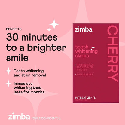 Effective Cherry Dental Whitening Strips 14 Count