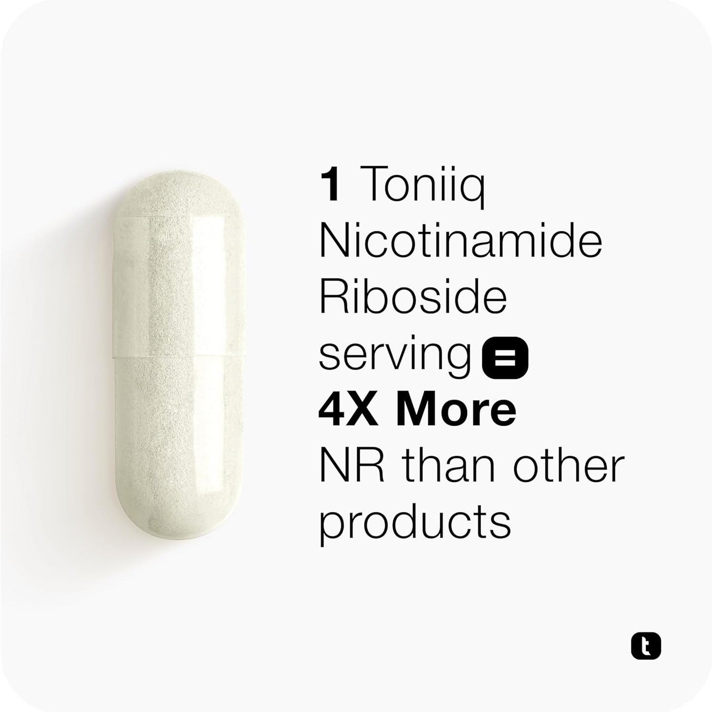 Powerful NAD+ Booster 1000Mg - 60 Plant-Based Capsules