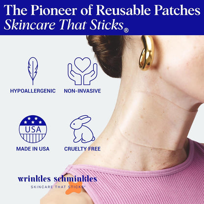 Smooth Neck Wrinkle Stickers - Reusable Silicone Patches
