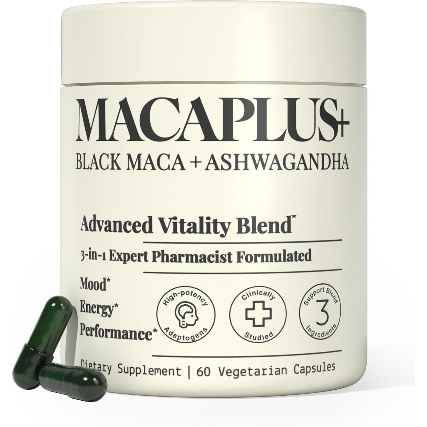Premium Maca Supplement 40X Strength Organic Capsules - Mycosmeticslondon