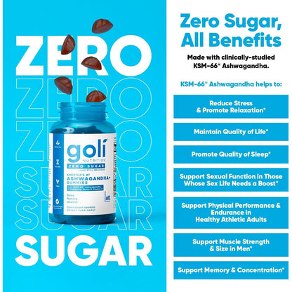 Sugar Free Ashwagandha Gummies for Stress Relief