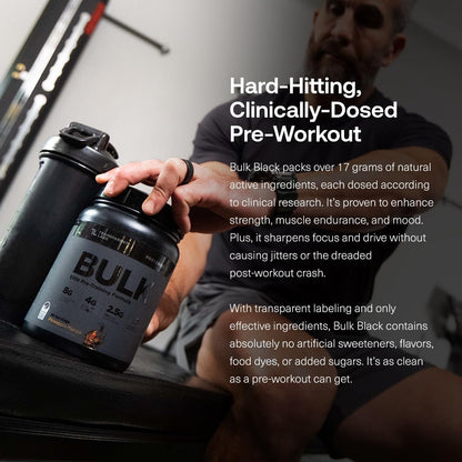 Powerful Black Pre Workout Supplement 30 Servings