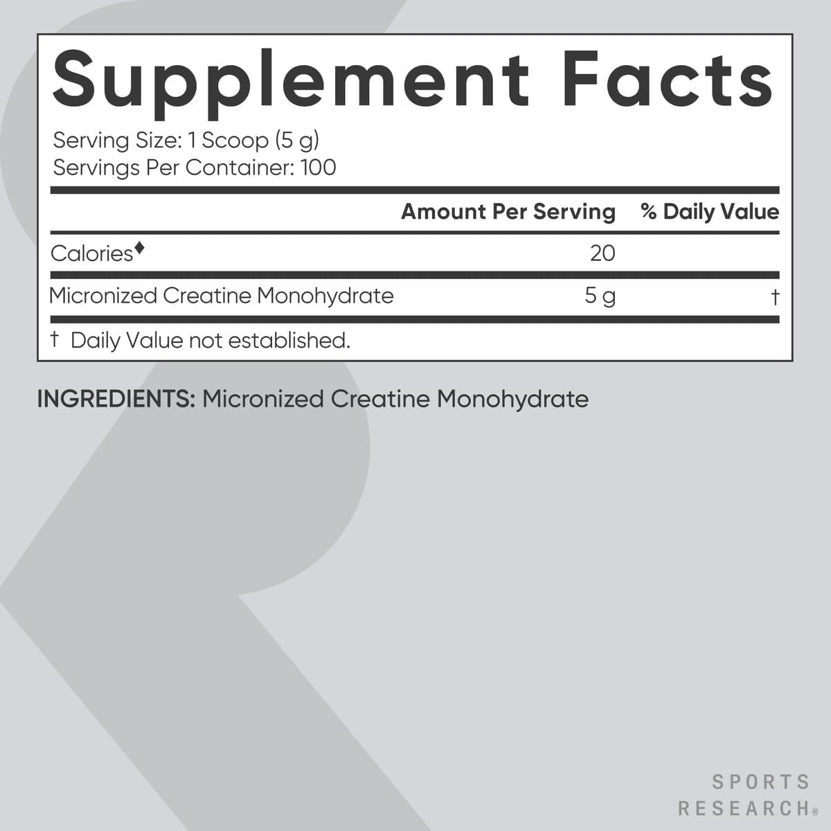 Pure Creatine Powder Dietary Supplement 500g