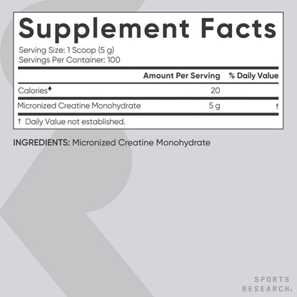 Pure Creatine Powder Dietary Supplement 500g