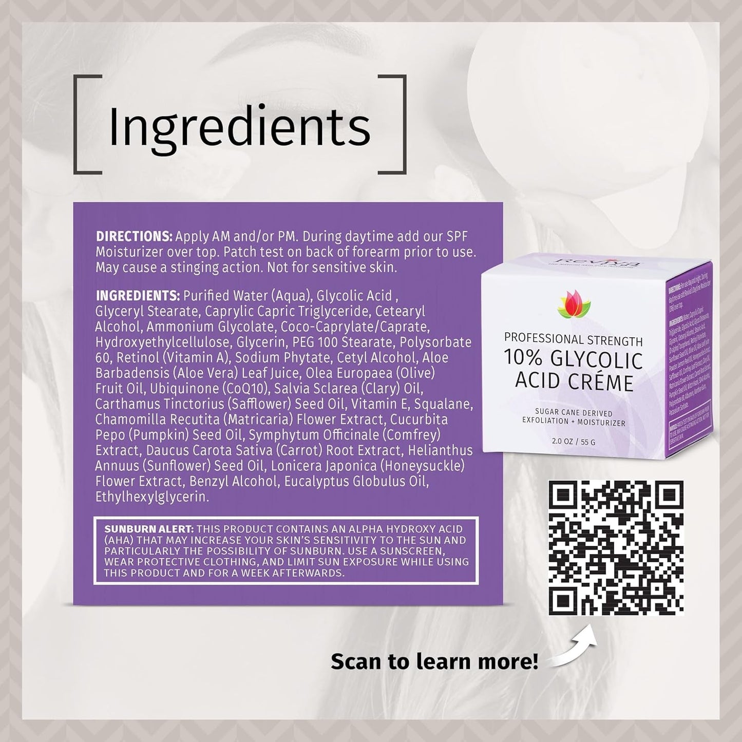 Brightening Glycolic Acid Face Cream 55g