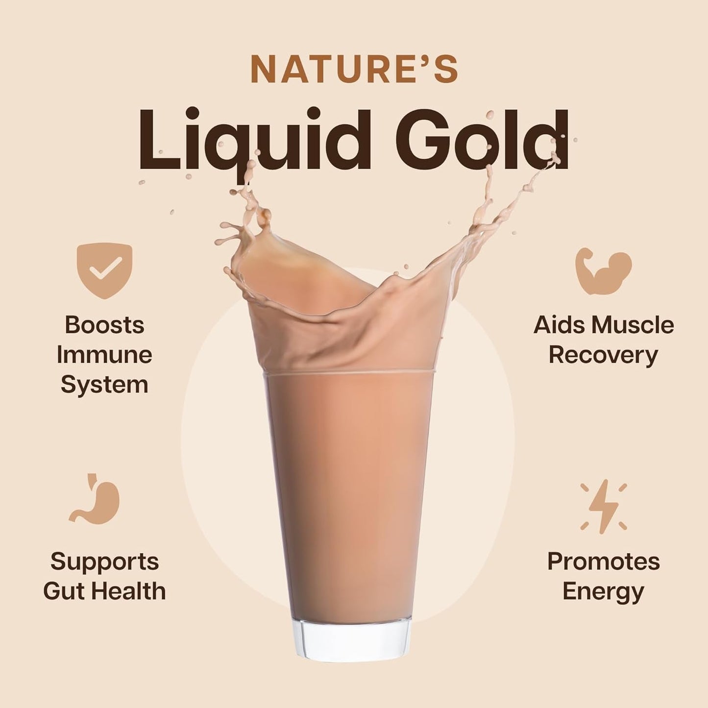 Natural Grass Fed Colostrum Powder with Probiotics Chocolate