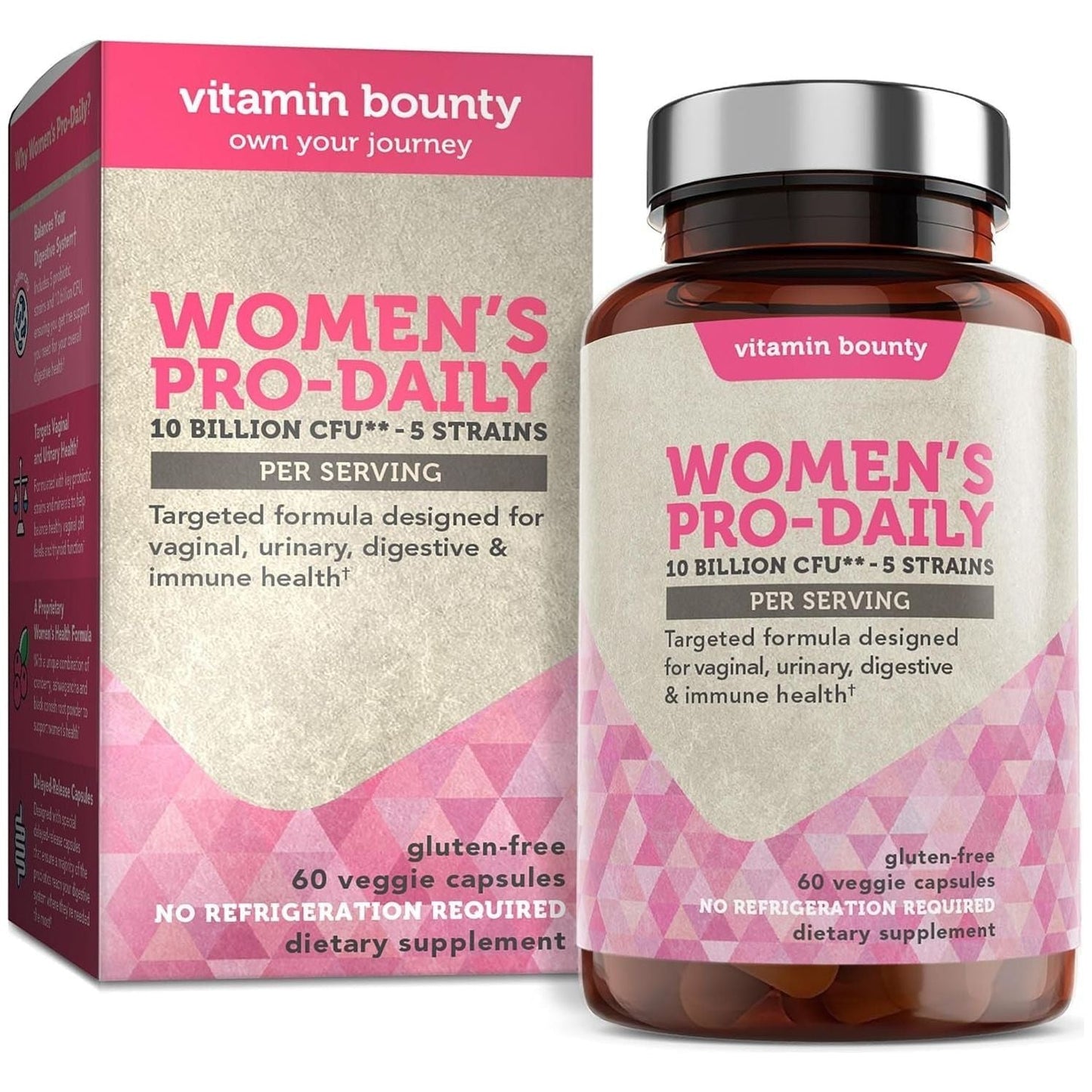 Premium Women's Daily Probiotic 10B CFU 60 Count - Mycosmeticslondon