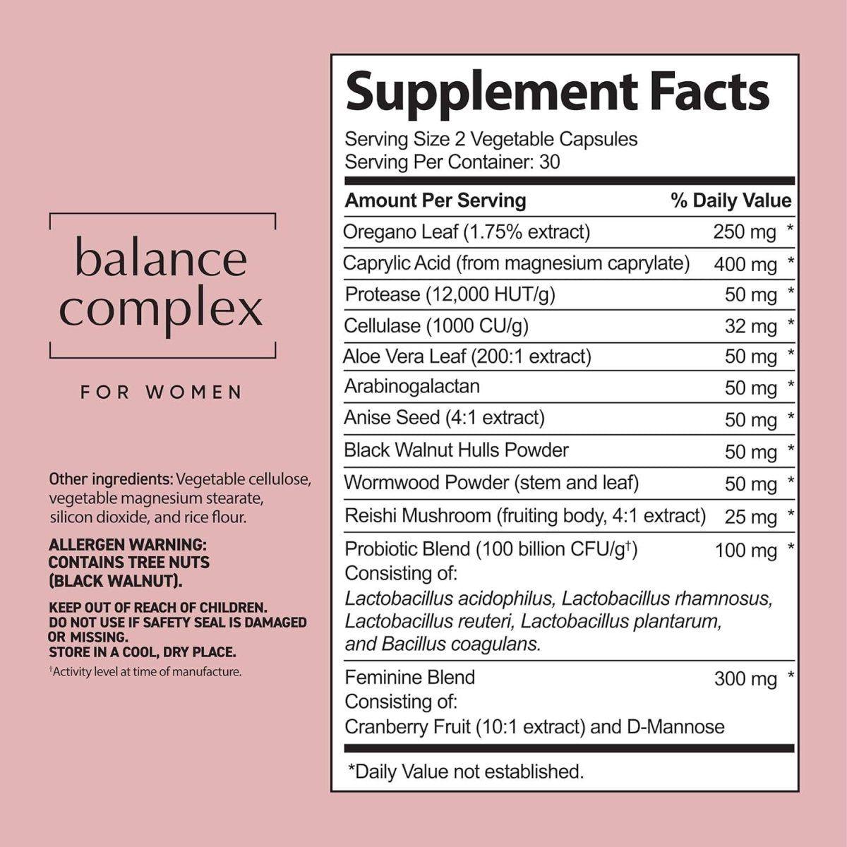Women's Probiotic Balance 60 Capsules