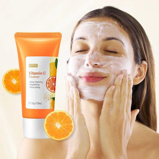 Natural Vitamin C Face Wash - Brightening Gentle Cleanser - Mycosmeticslondon