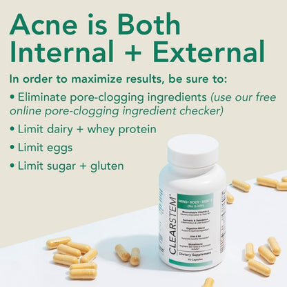 Natural Acne Relief Supplement Capsules