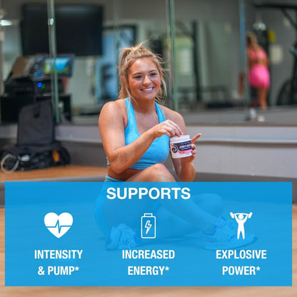 Intense Blue Raspberry Pre-Workout Energy Booster