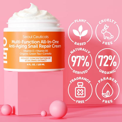 Natural Snail Moisturizing Cream 120ml Healthy Skin