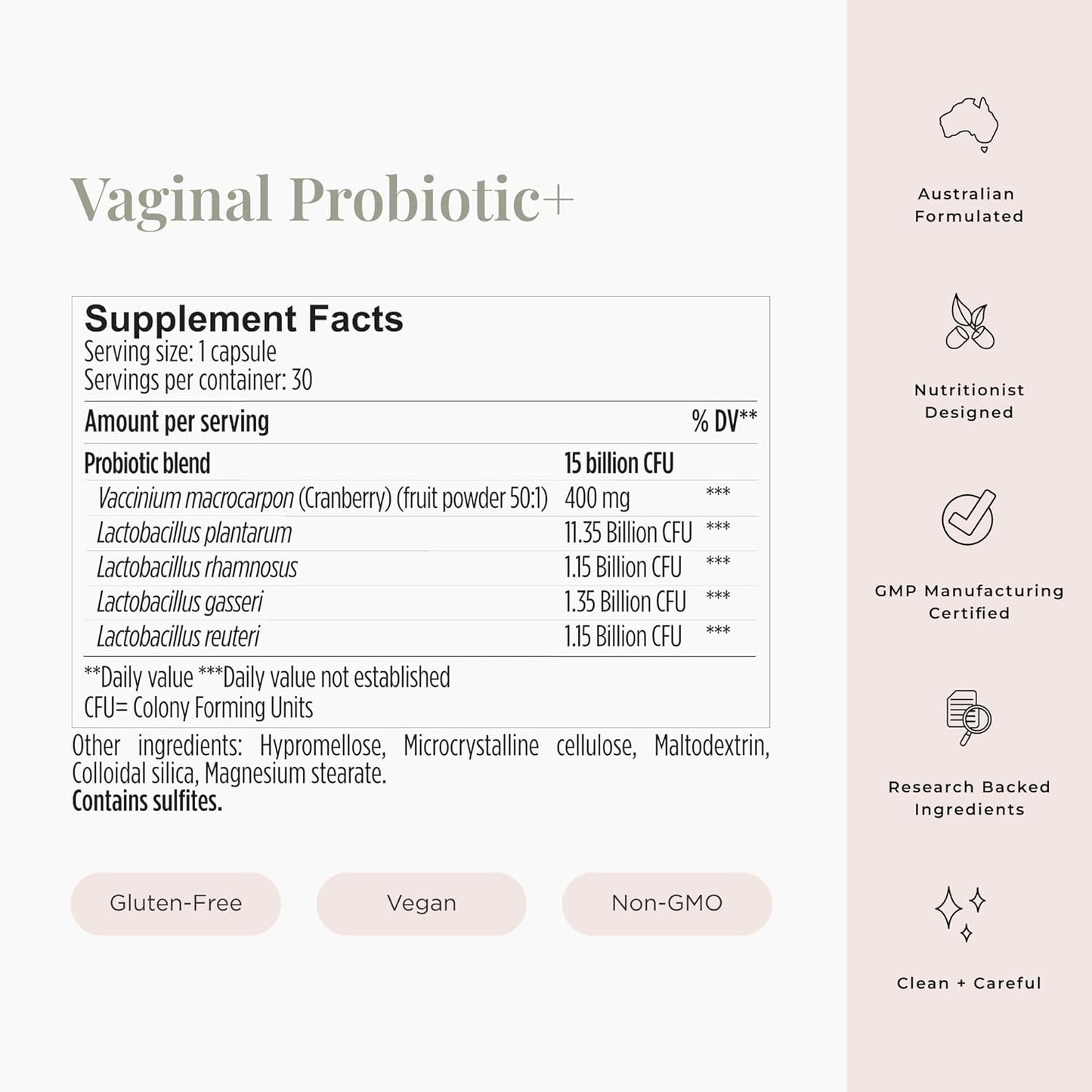 Women's Probiotic Supplement for Vaginal Health