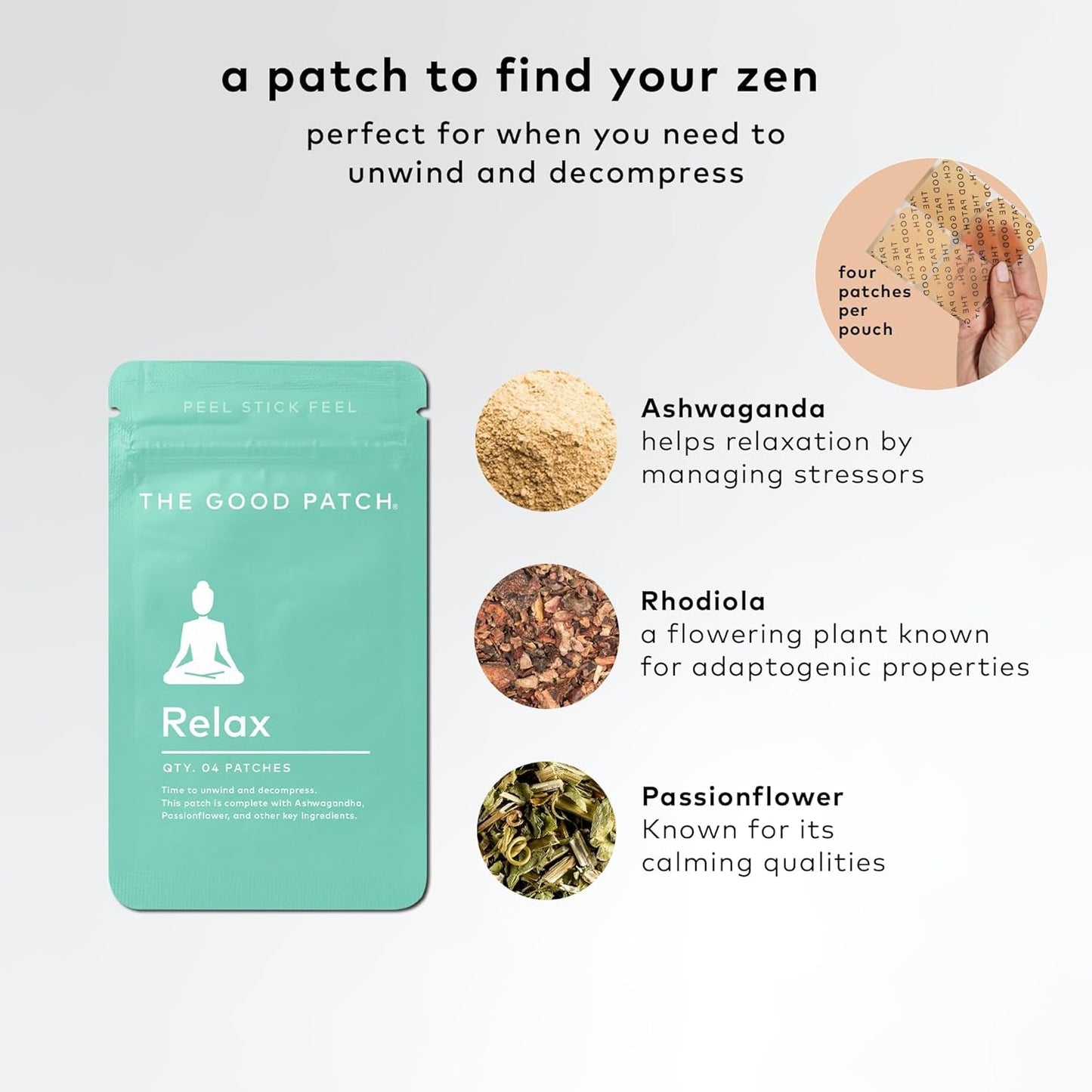 Natural Stress Relief Patches with Ashwagandha