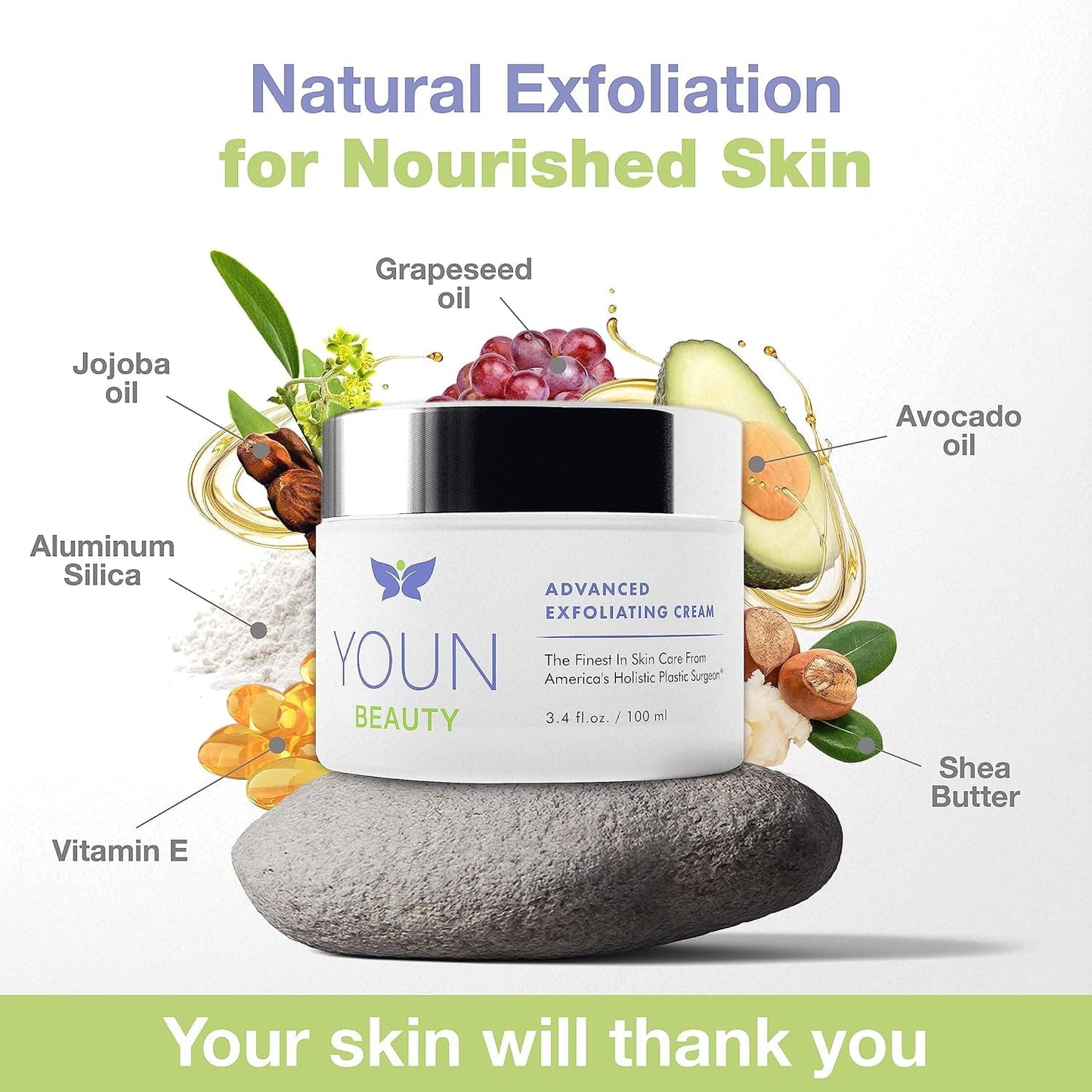 Natural Exfoliating Moisturizer Cream 100ml