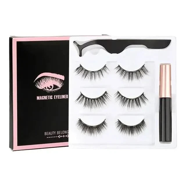 Easy Apply Magnetic Lashes Kit with Waterproof Liner