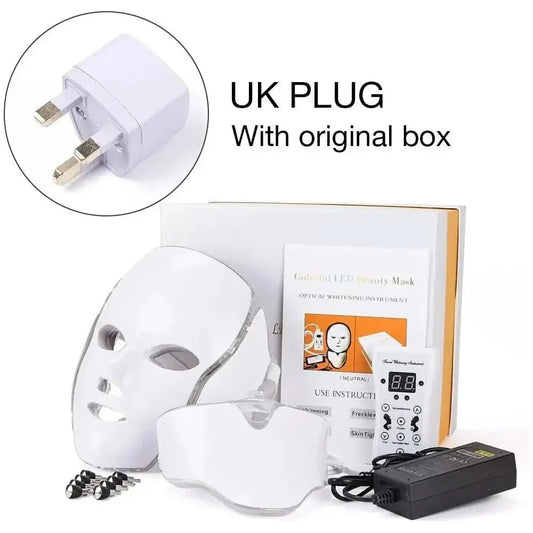 Colorful LED Face Mask - Brightening Anti Aging Skin Care - Mycosmeticslondon