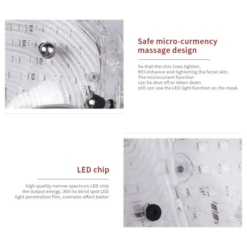 Colorful LED Face Mask - Brightening Anti Aging Skin Care