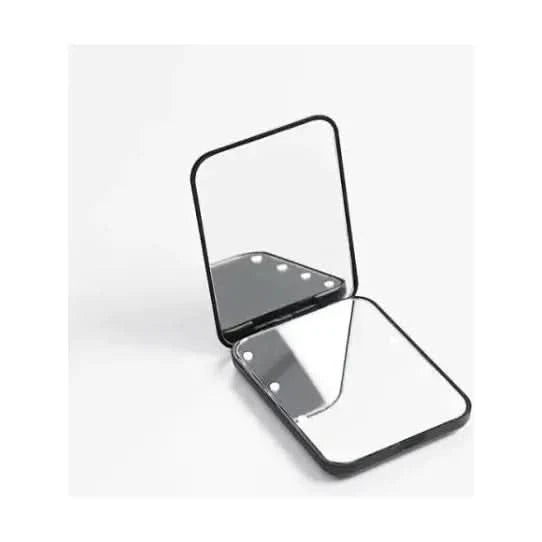 Compact LED Travel Makeup Mirror