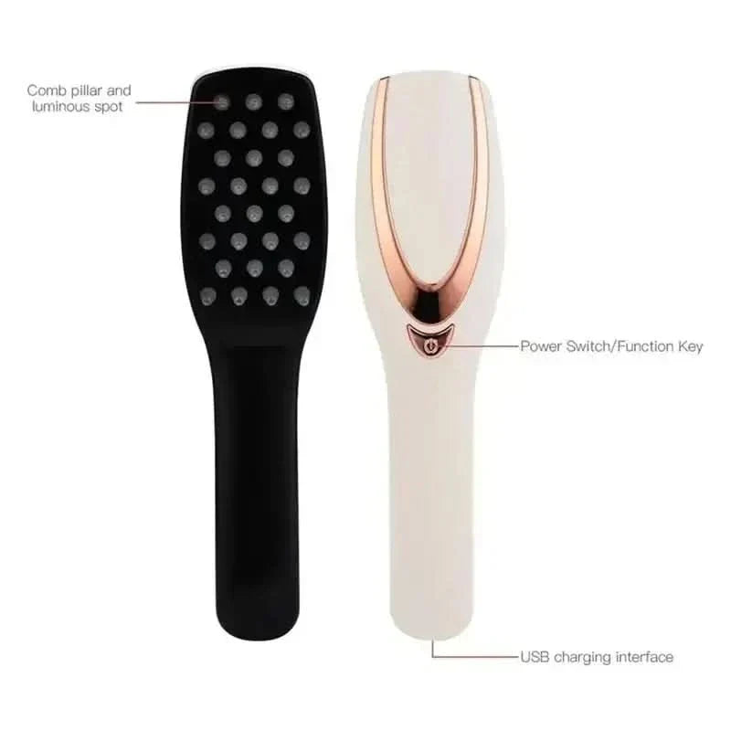 Healing LED Hair Comb Massager for Growth & Relaxation