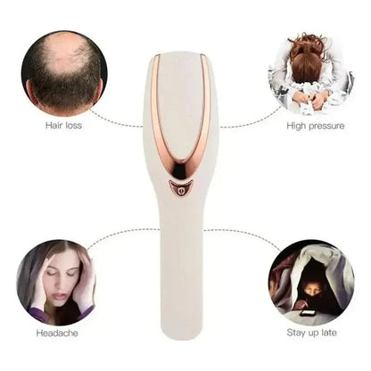 Healing LED Hair Comb Massager for Growth & Relaxation
