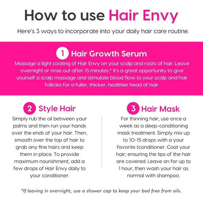 Natural Hair Growth Oil with Pure Plant Extracts