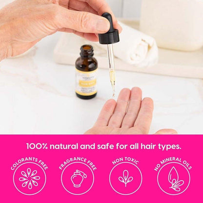Natural Hair Growth Oil with Pure Plant Extracts