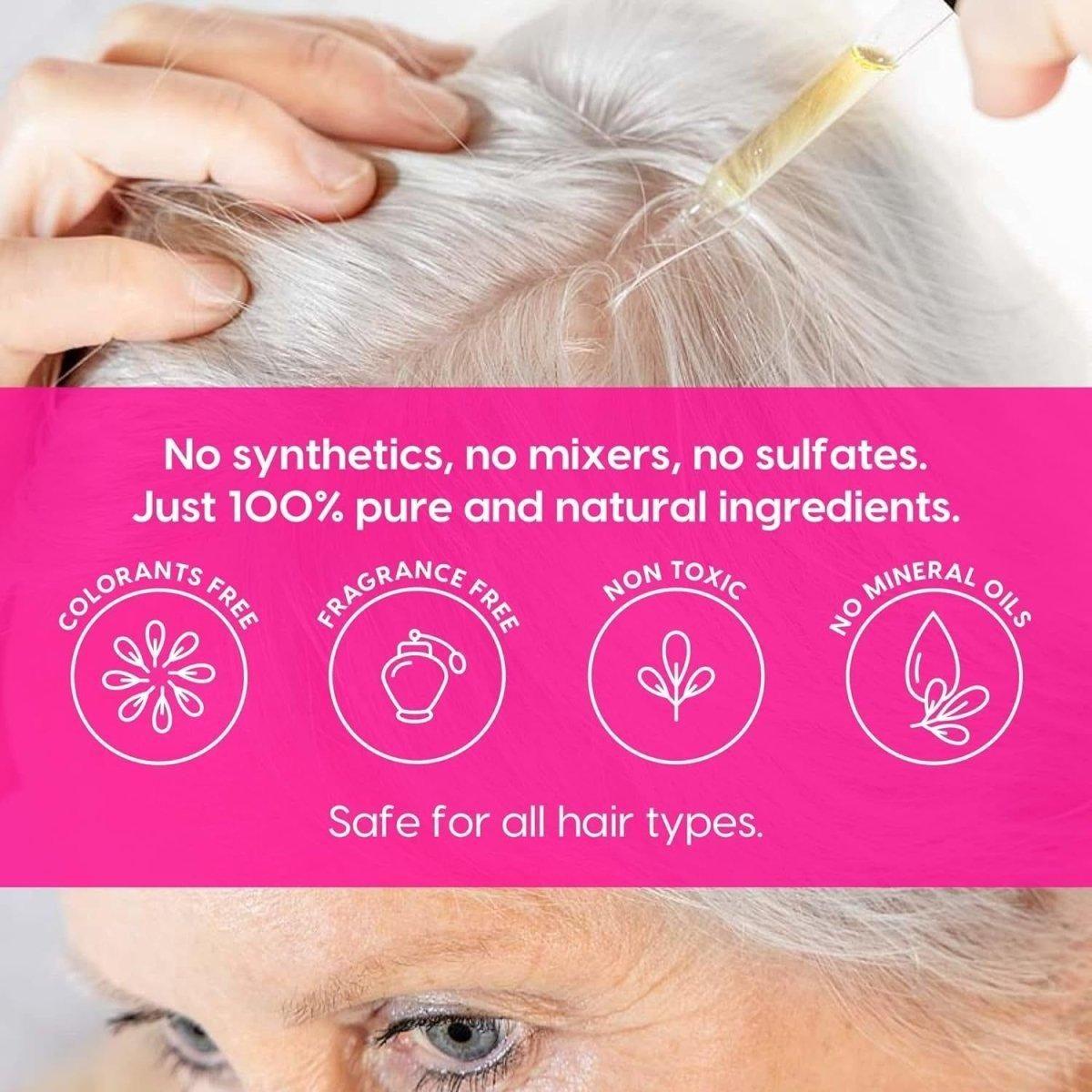 Natural Hair Growth Oil with Pure Plant Extracts