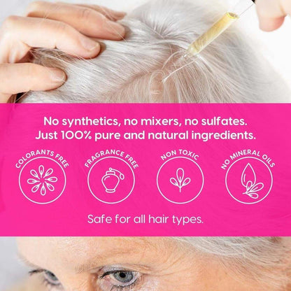 Natural Hair Growth Oil with Pure Plant Extracts