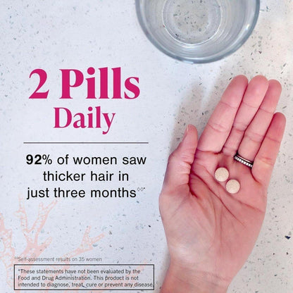 Natural Hair Growth Vitamin Supplement Tablets