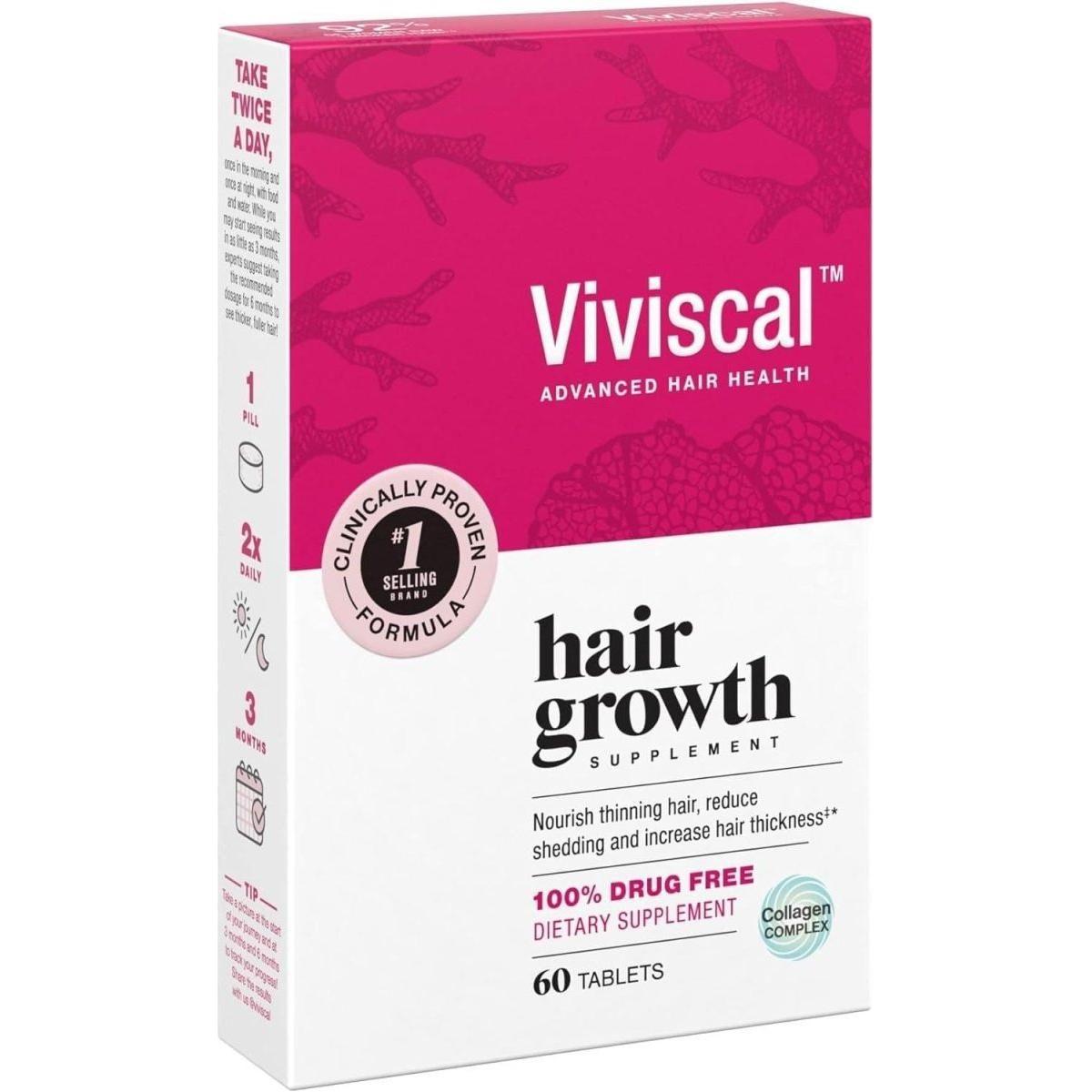 Natural Hair Growth Vitamin Supplement Tablets