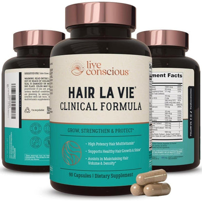 Natural Hair Growth Supplements with Biotin and Collagen