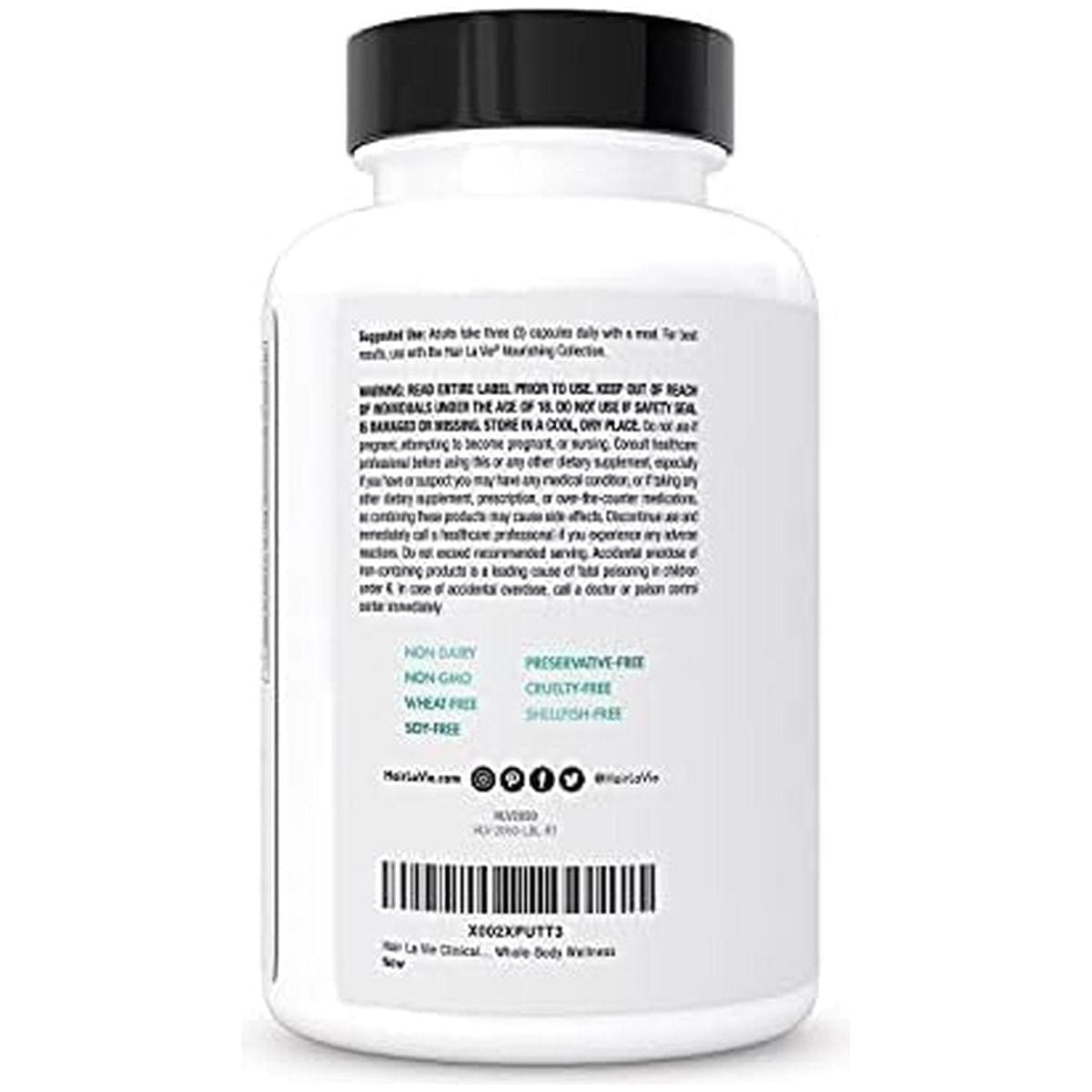 Natural Hair Growth Supplements with Biotin and Collagen
