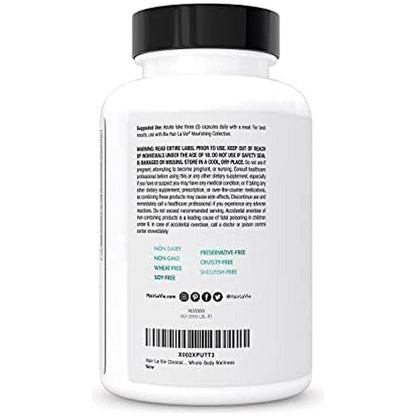 Natural Hair Growth Supplements with Biotin and Collagen