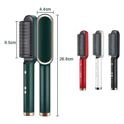 Easy Straight Hair Brush with Adjustable Heat Setting