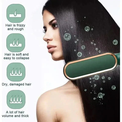 Easy Straight Hair Brush with Adjustable Heat Setting - Mycosmeticslondon