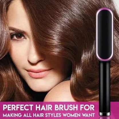 Easy Straight Hair Brush with Adjustable Heat Setting