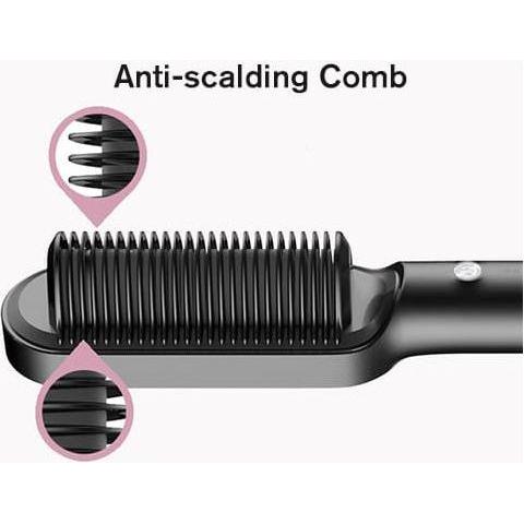 Easy Straight Hair Brush with Adjustable Heat Setting
