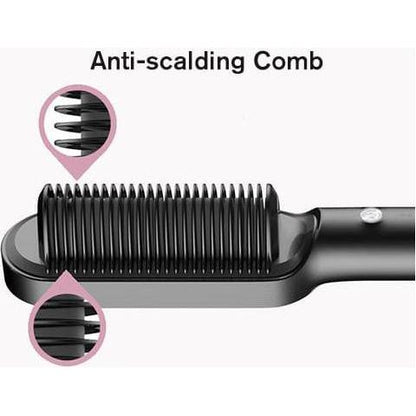Easy Straight Hair Brush with Adjustable Heat Setting