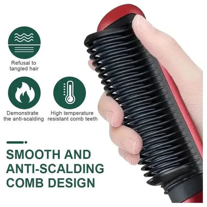 Easy Straight Hair Brush with Adjustable Heat Setting